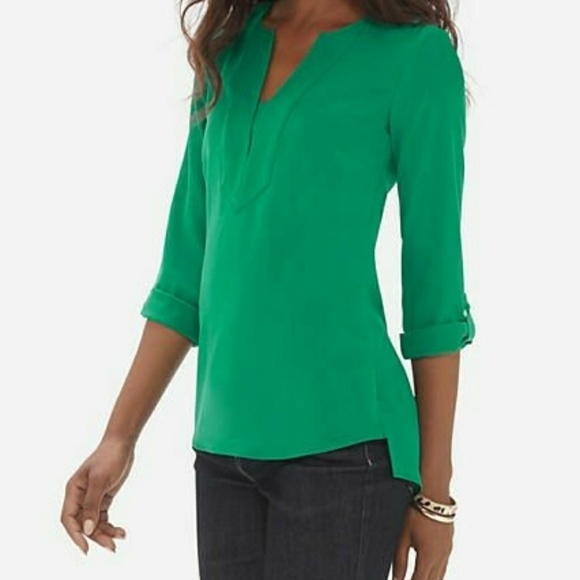 The Limited Tops - NWT The limited green blouse size xs